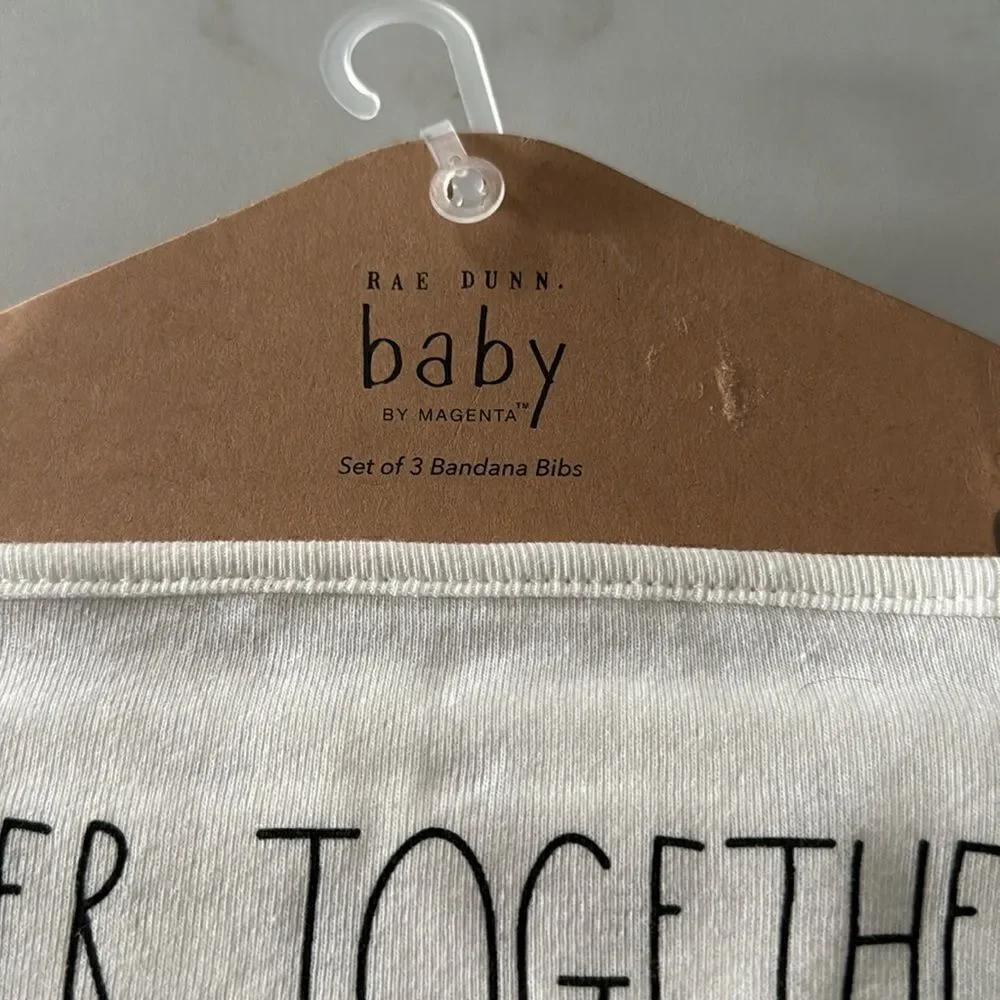 RAE DUNN baby Bandana Bibs NWT